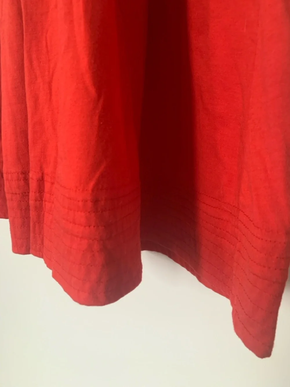 Vintage Red Button-Front Sleeveless Dress - Picture 6 of 10